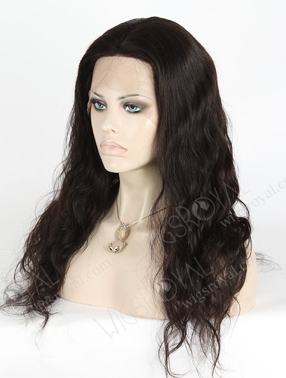 In Stock Brazilian Virgin Hair 20" Natural Straight Natural Color Silk Top Full Lace Wig STW-409-4830