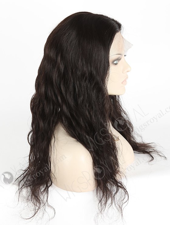 In Stock Brazilian Virgin Hair 20" Natural Straight Natural Color Silk Top Full Lace Wig STW-409-4832