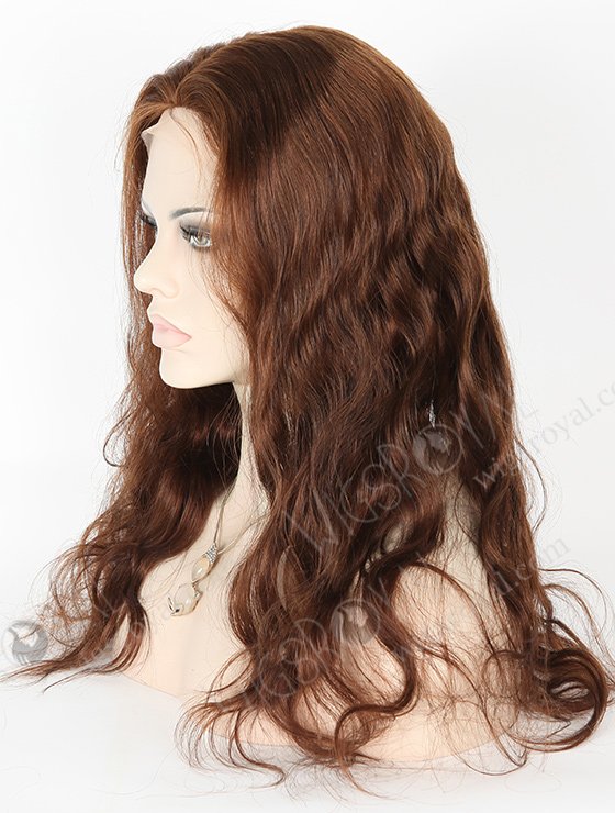 In Stock European Virgin Hair 18" Body Wave Color #4 Silk Top Full Lace Wig STW-834-5088
