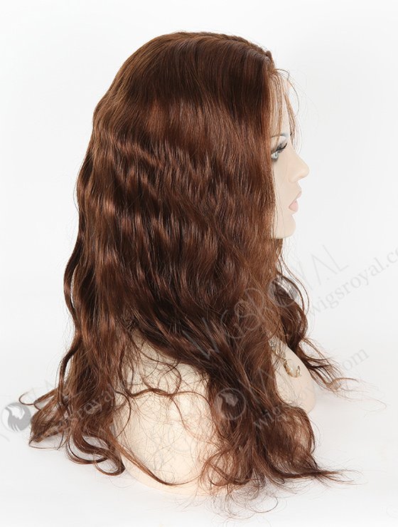 In Stock European Virgin Hair 18" Body Wave Color #4 Silk Top Full Lace Wig STW-834-5090