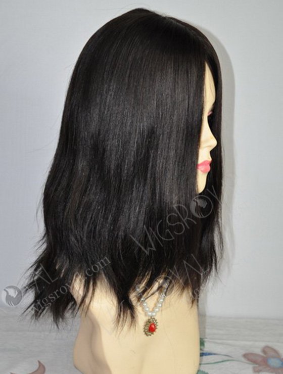 100% Chinese Virgin Hair 12" Straight Color 2# Jewish Wig WR-JW-001 -5475