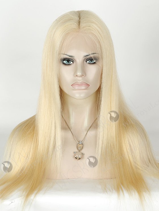 In Stock Brazilian Virgin Hair 20" Straight Color 613# Full Lace Wig FLW-04245-5669