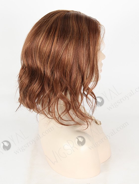 Bob Style Full Lace Wig With Medium Ash Brown Highlights FLW-04258-5346
