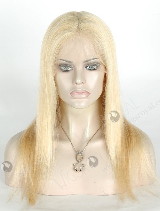 Blonde 613 Full Lace Wig 16 Inch Straight High Quality Virgin Human Hair FLW-04260-5559