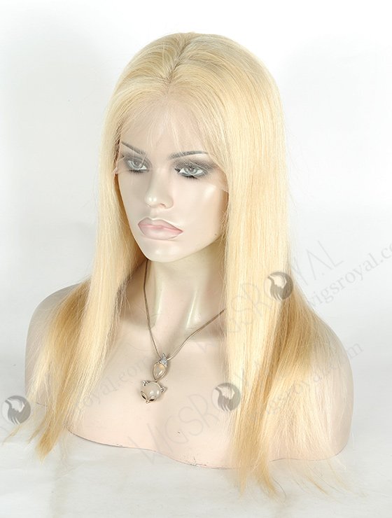 Blonde 613 Full Lace Wig 16 Inch Straight High Quality Virgin Human Hair FLW-04260-5560