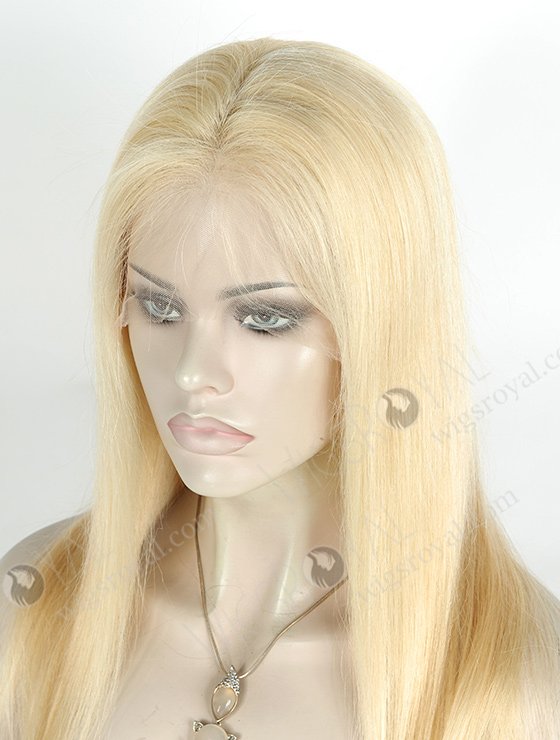 Blonde 613 Full Lace Wig 16 Inch Straight High Quality Virgin Human Hair FLW-04260-5561