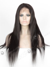 In Stock Indian Remy Hair 22" Straight #1B Color 360 Lace Wig 360LW-01028