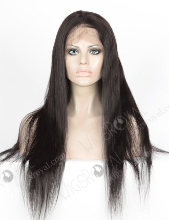 In Stock Indian Remy Hair 22" Straight #1B Color 360 Lace Wig 360LW-01028