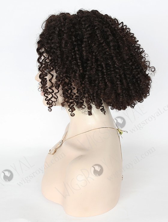 In Stock Brazilian Virgin Hair 16" tight spiral curl Natural Color Silk Top Glueless Wig GL-04049-5813