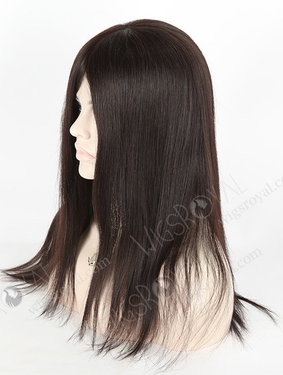 In Stock Brazilian Virgin Hair 16" Straight Natural Color Silk Top Glueless Wig GL-04069-5823