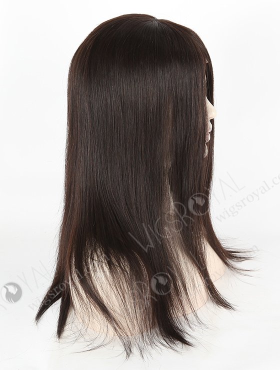 In Stock Brazilian Virgin Hair 16" Straight Natural Color Silk Top Glueless Wig GL-04069-5821