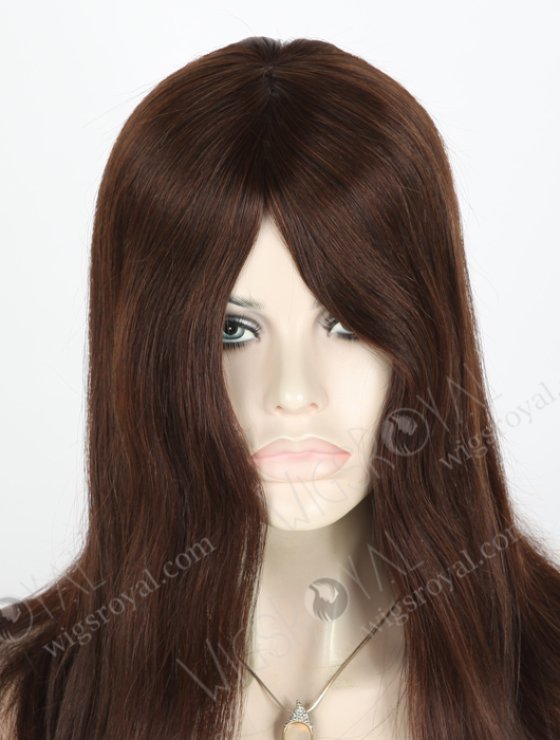 In Stock European Virgin Hair 16" Straight 2/3# Evenly Blended Silk Top Glueless Wig GL-08037-6004