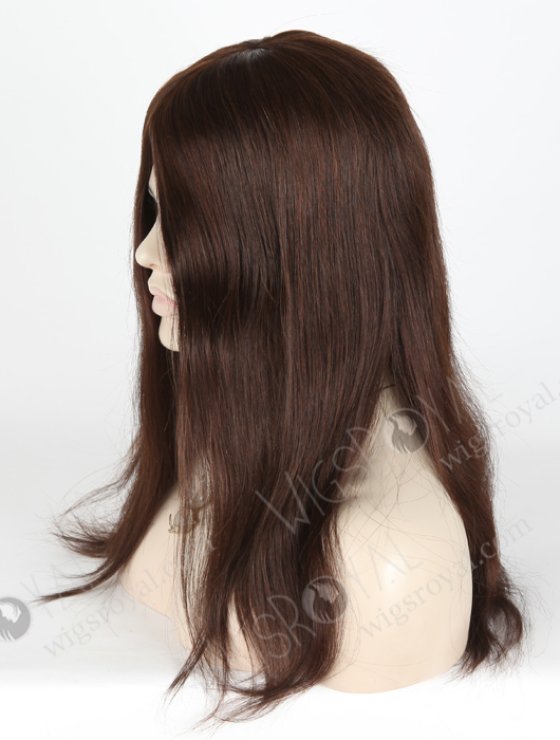 In Stock European Virgin Hair 16" Straight 2/3# Evenly Blended Silk Top Glueless Wig GL-08037-5999