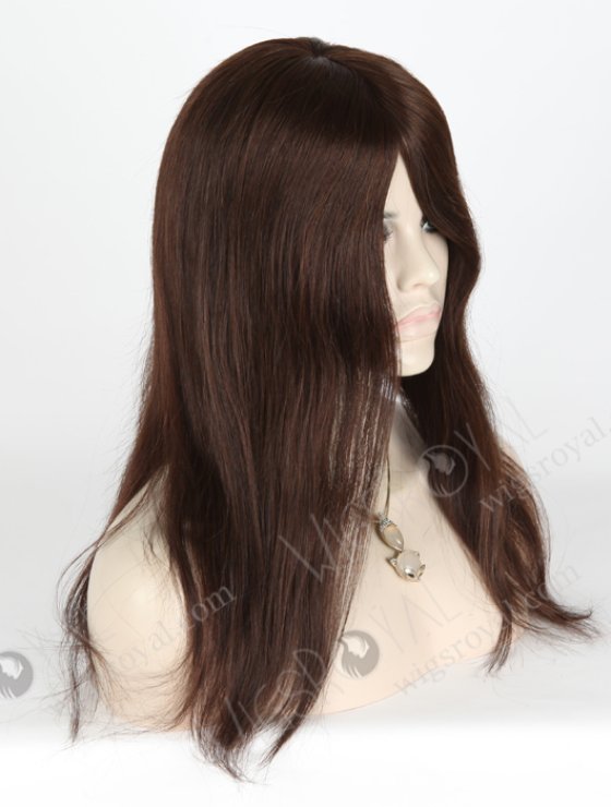 In Stock European Virgin Hair 16" Straight 2/3# Evenly Blended Silk Top Glueless Wig GL-08037-6001