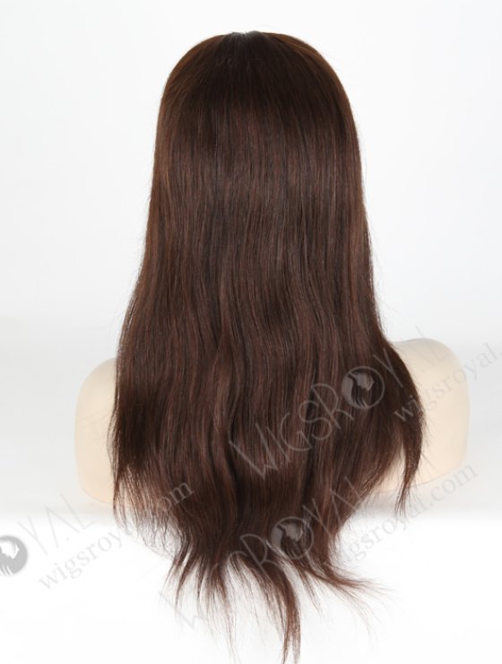 In Stock European Virgin Hair 16" Straight 2/3# Evenly Blended Silk Top Glueless Wig GL-08037-6003