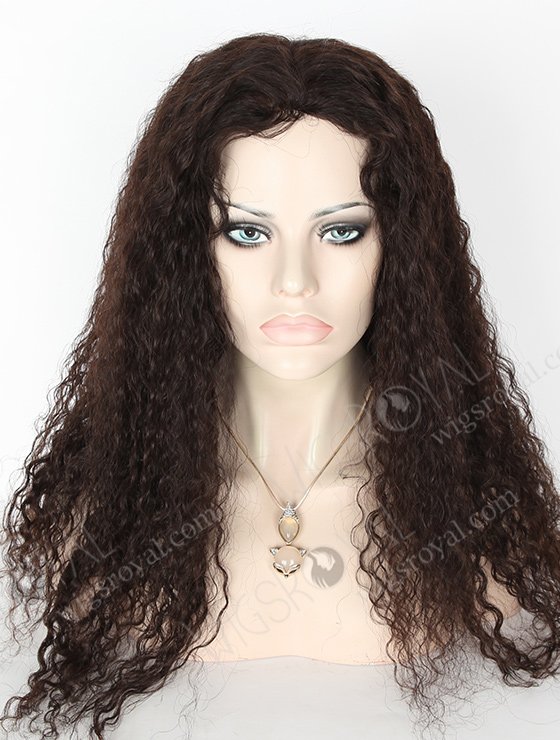 In Stock Brazilian Virgin Hair 22" Spanish Wave Natural Color Full Lace Glueless Wig GL-04047-5834