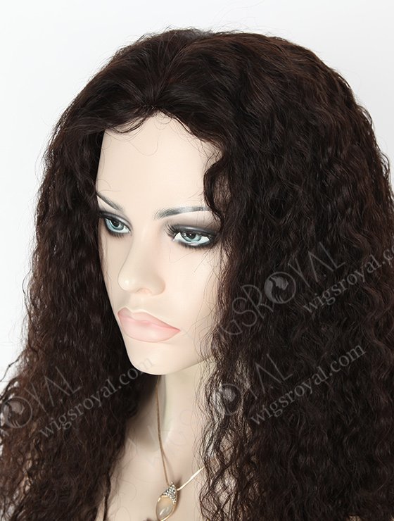 In Stock Brazilian Virgin Hair 22" Spanish Wave Natural Color Full Lace Glueless Wig GL-04047-5836