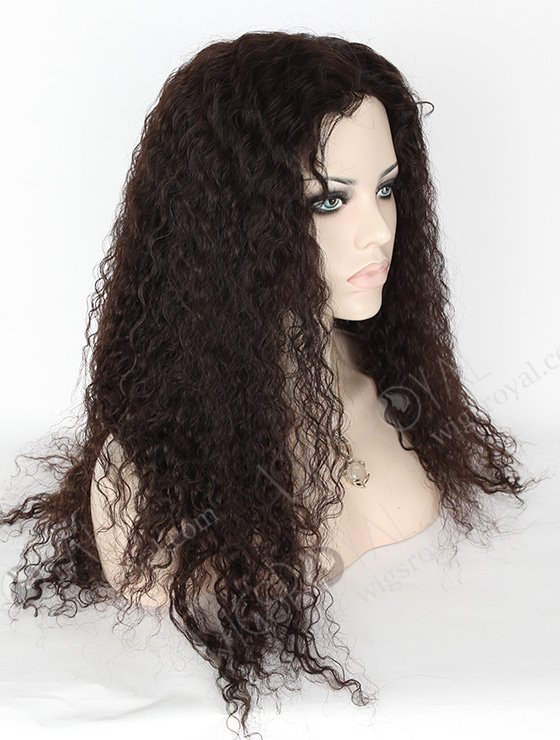 In Stock Brazilian Virgin Hair 22" Spanish Wave Natural Color Full Lace Glueless Wig GL-04047-5837