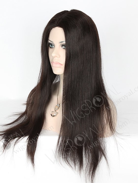 In Stock Brazilian Virgin Hair 20" Straight Natural Color Silk Top Glueless Wig GL-04038-5853