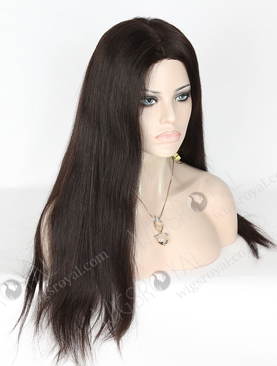 In Stock Brazilian Virgin Hair 20" Straight Natural Color Silk Top Glueless Wig GL-04038-5854