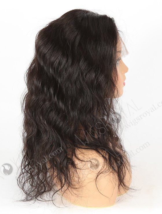 In Stock Brazilian Virgin Hair 16" Natural Wave Natural Color Full Lace Wig FLW-04024-6155