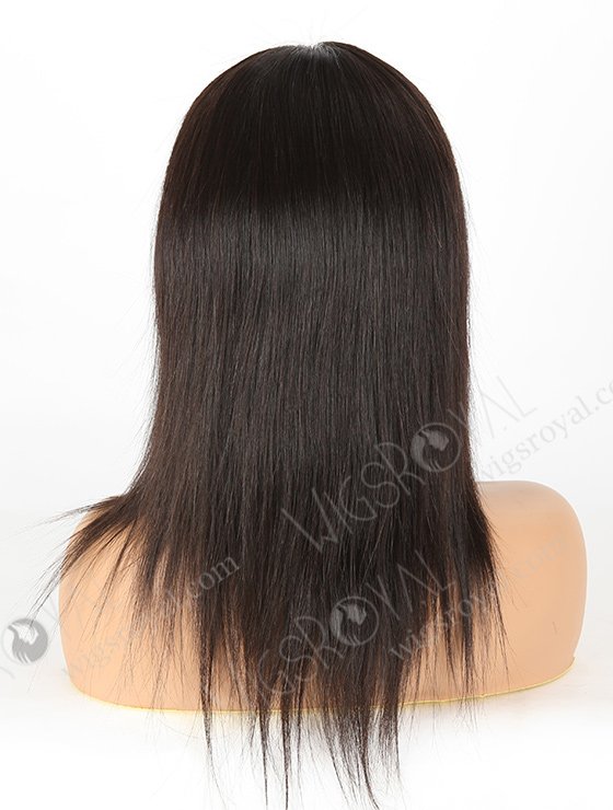 In Stock Brazilian Virgin Hair 12" Straight Natural Color Full Lace Wig FLW-04002-6088