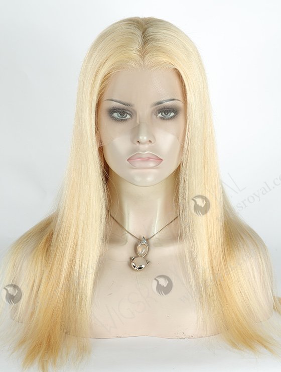 In Stock Brazilian Virgin Hair 18" Straight 22# Color Lace Front Wig MLF-04011-6049