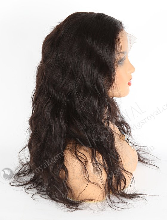 In Stock Brazilian Virgin Hair 18" Natural Wave Natural Color Full Lace Wig FLW-04043-6178