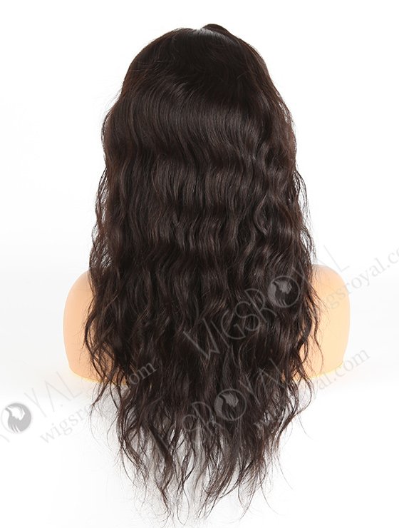 In Stock Brazilian Virgin Hair 18" Natural Wave Natural Color Full Lace Wig FLW-04043-6177
