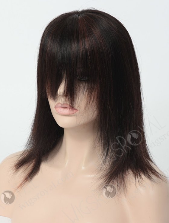 Human Hair Lace Front Wigs With Bangs WR-CLF-003-6649