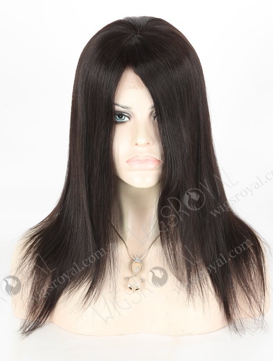 In Stock Indian Remy Hair 14" Straight 1b# Color Silk Top Glueless Wig GL-01036-6483