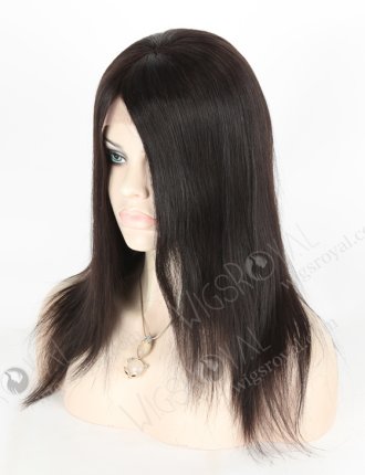 In Stock Indian Remy Hair 14" Straight 1b# Color Silk Top Glueless Wig GL-01036