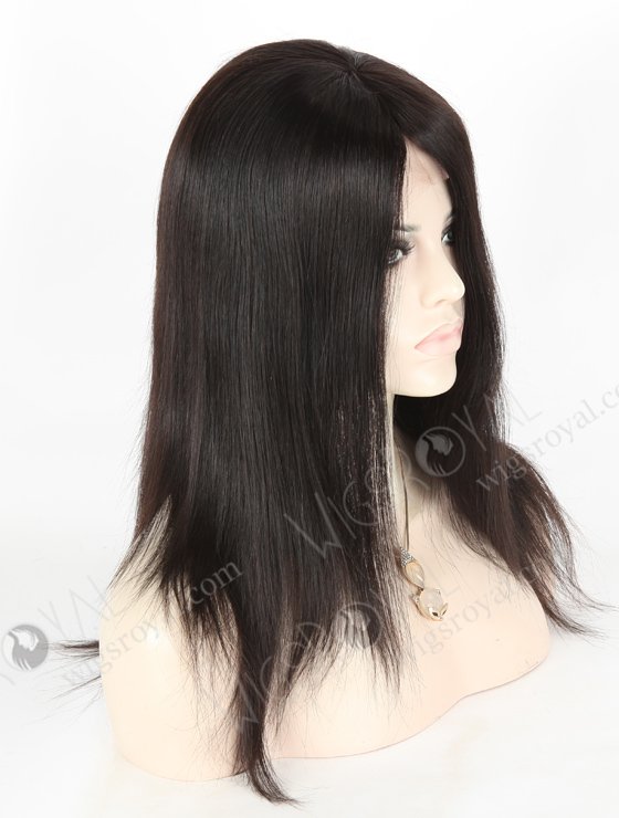 In Stock Indian Remy Hair 14" Straight 1b# Color Silk Top Glueless Wig GL-01036-6486