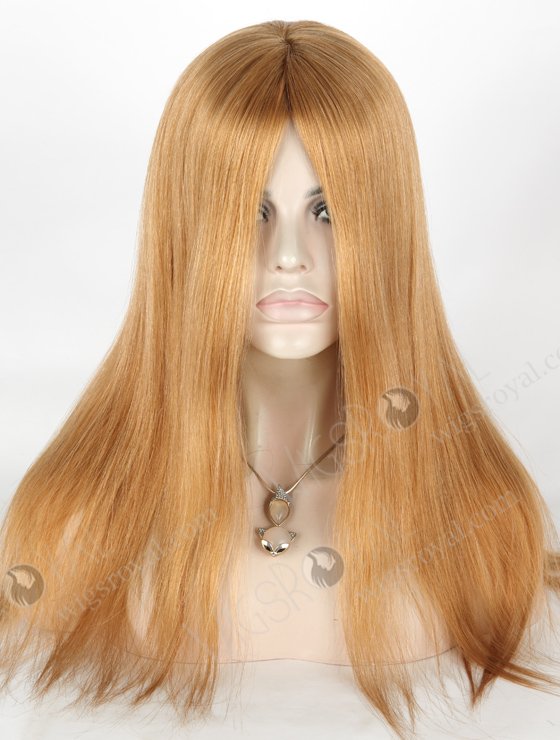 In Stock Chinese Virgin Hair 18" Straight 27a# Color Silk Top Glueless Wig GL-07023-6634