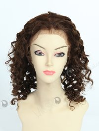 In Stock Brazilian Virgin Hair 16" Big Spiral Curl 4# with 2# Highlights Color Full Lace Wig FLW-04126