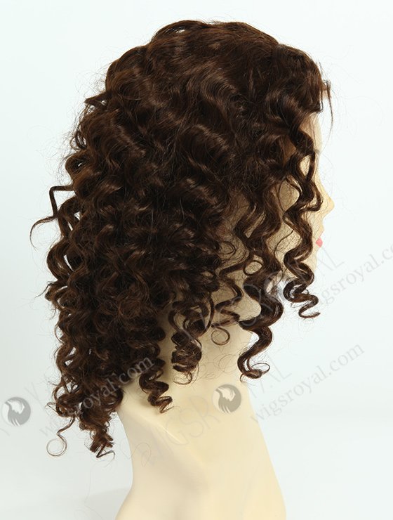 In Stock Brazilian Virgin Hair 16" Big Spiral Curl 4# with 2# Highlights Color Full Lace Wig FLW-04126-6339