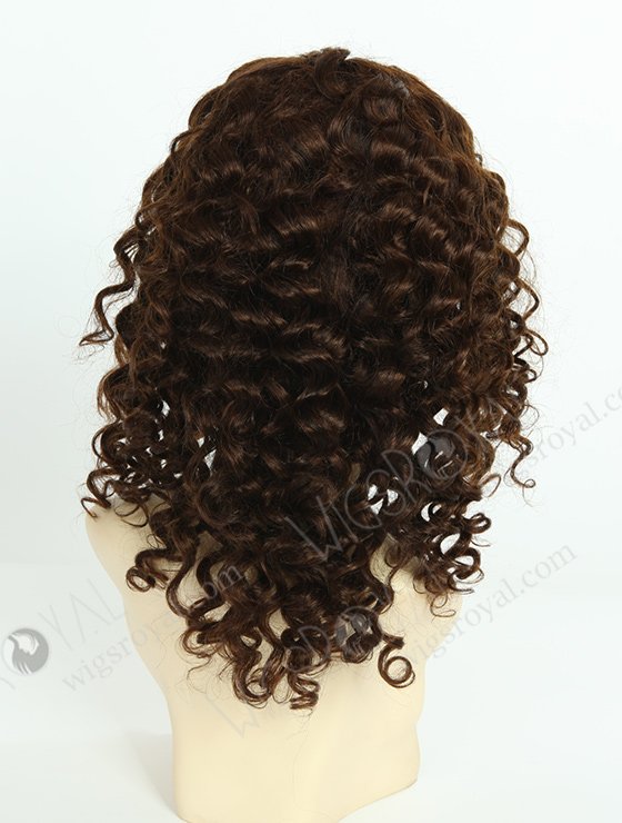 In Stock Brazilian Virgin Hair 16" Big Spiral Curl 4# with 2# Highlights Color Full Lace Wig FLW-04126-6340