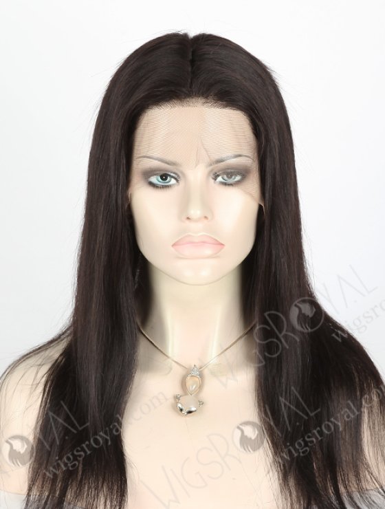 In Stock Brazilian Virgin Hair 16" Straight 1b# Color Full Lace Wig FLW-04177-6253