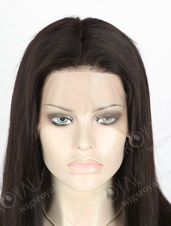 In Stock Brazilian Virgin Hair 16" Straight 1b# Color Full Lace Wig FLW-04177-6252