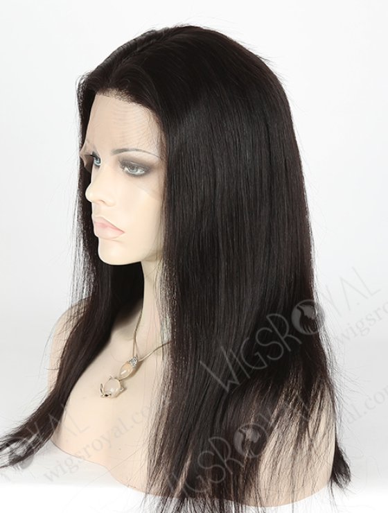 In Stock Brazilian Virgin Hair 16" Straight 1b# Color Full Lace Wig FLW-04177-6255