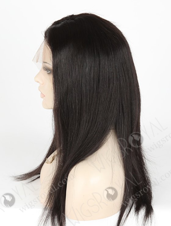 In Stock Brazilian Virgin Hair 16" Straight 1b# Color Full Lace Wig FLW-04177-6259