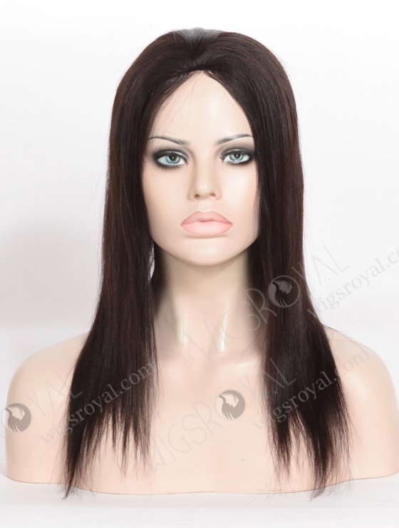 In Stock Malaysian Virgin Hair 14" Yaki Natural Color Silk Top Glueless Wig GL-03036