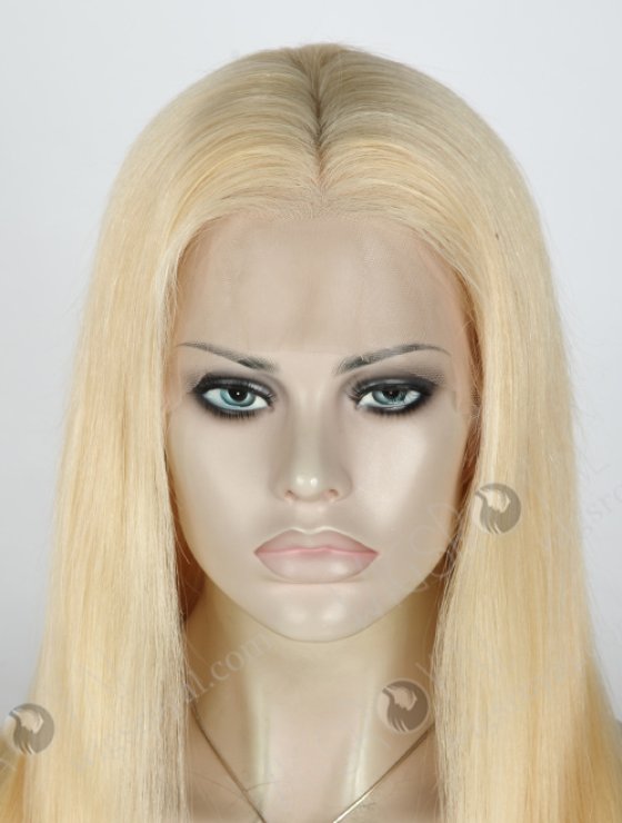 In Stock Indian Remy Hair 18" Straight 613# Color Full Lace Wig FLW-01827-6407