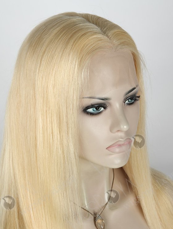 In Stock Indian Remy Hair 18" Straight 613# Color Full Lace Wig FLW-01827-6411