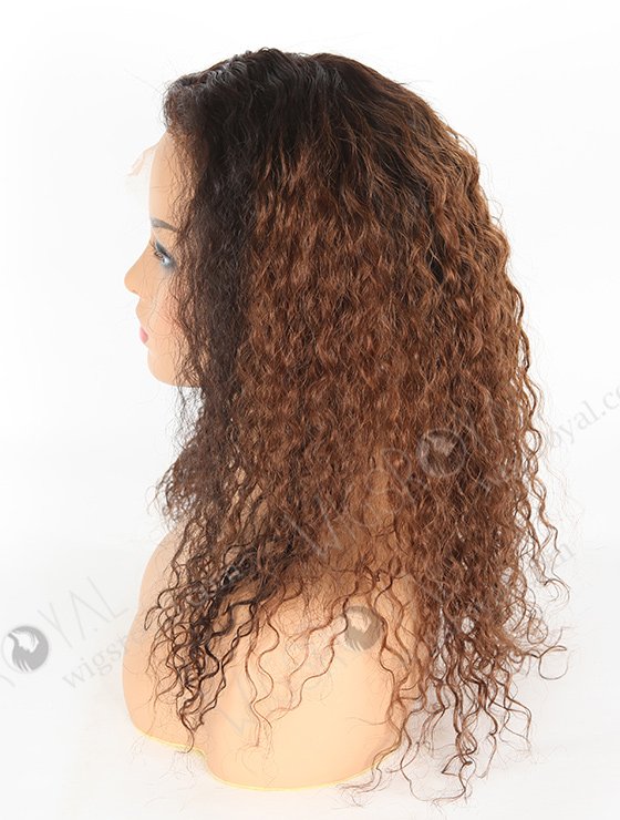 In Stock Brazilian Virgin Hair 18" Water Wave T-Natural Color/6# Full Lace Wig FLW-04239-6297