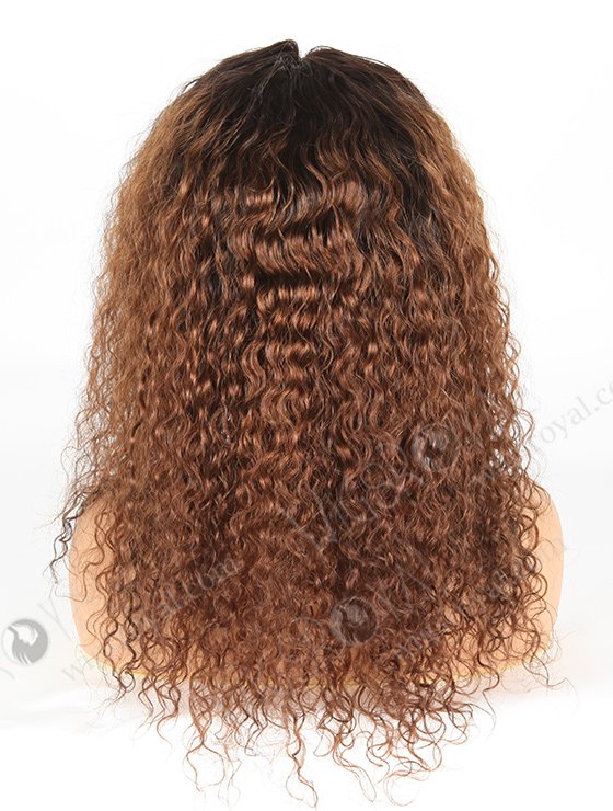 In Stock Brazilian Virgin Hair 18" Water Wave T-Natural Color/6# Full Lace Wig FLW-04239-6301