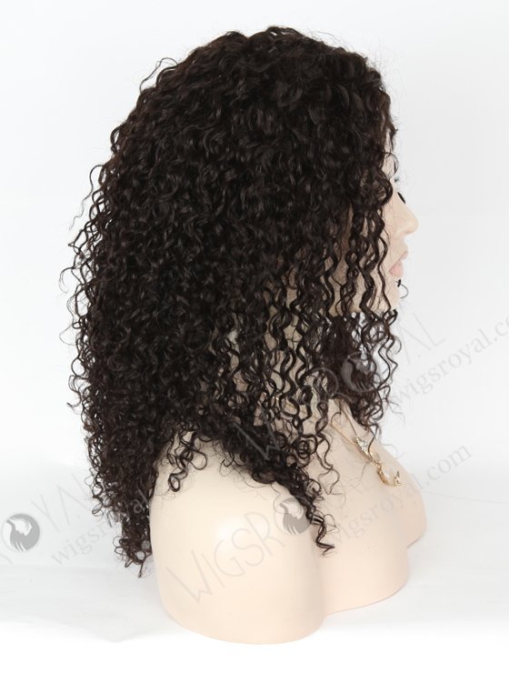 In Stock Chinese Virgin Hair 16" Tight Curl 10mm Natural Color Full Lace Glueless Wig GL-07016-6609