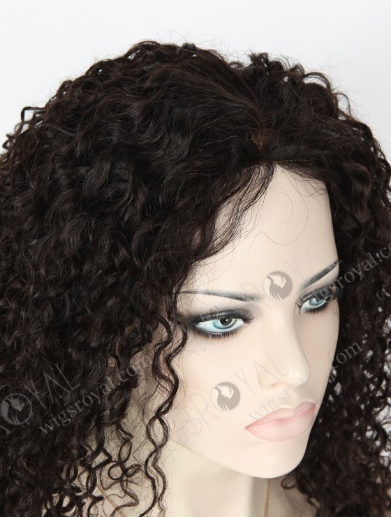 In Stock Chinese Virgin Hair 16" Tight Curl 10mm Natural Color Full Lace Glueless Wig GL-07016-6610