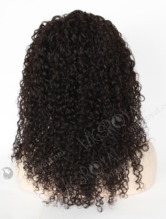 In Stock Chinese Virgin Hair 16" Tight Curl 10mm Natural Color Full Lace Glueless Wig GL-07016-6611