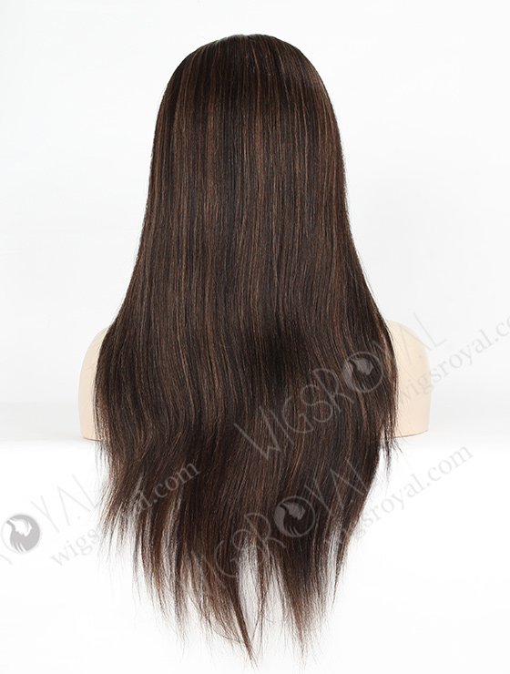 In Stock Brazilian Virgin Hair 18" Light Yaki 1b/30# Highlights Full Lace Wig FLW-04221-6311